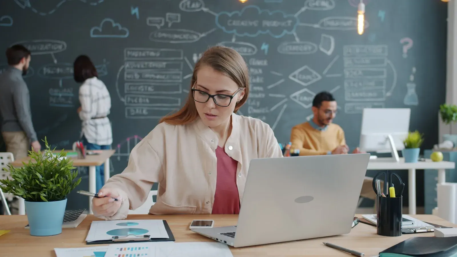 Il progetto OrbitTask: schermata principale del lavoro di web app / saas