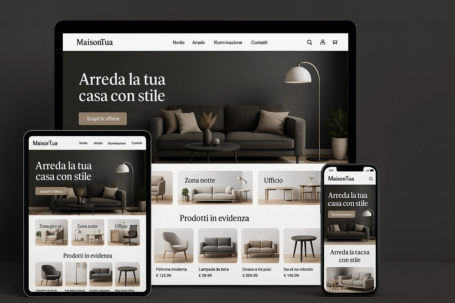 Homepage E-commerce Maisontua Homepage E-commerce Maisontua